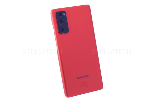 Samsung SM-G781B Galaxy S20 FE 5G - Akkudeckel / Batterie Cover + Kamera Glas Cloud Rot