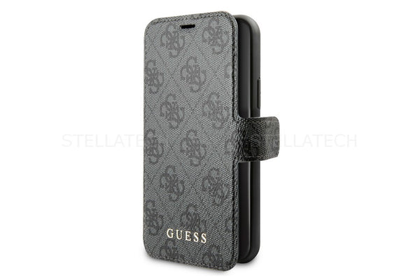 Apple GUESS Handytasche für Apple iPhone 11 4G Kollektion mit Guess Muster in Grau