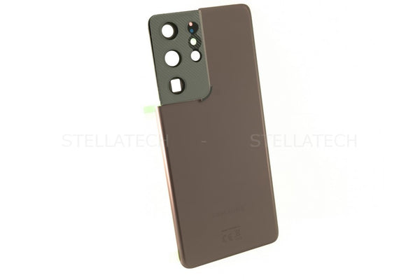 Samsung SM-G998B Galaxy S21 Ultra 5G - Akkudeckel / Batterie Cover Phantom Braun