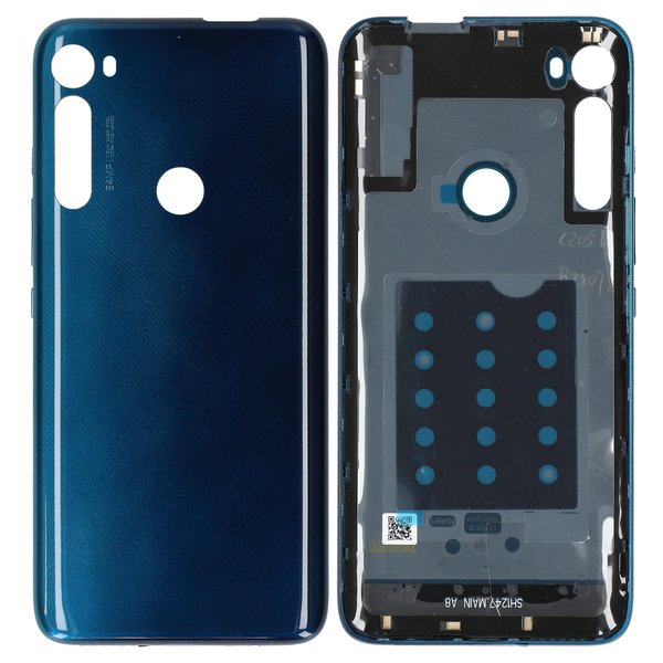 Motorola Moto One Fusion Plus Akkudeckel Batterie Cover Blau Twighlight XT2067