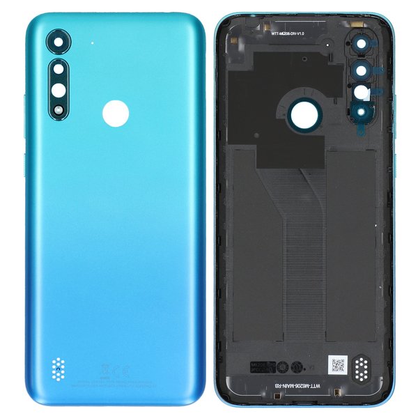 Motorola Moto G8 Power Lite Akkudeckel Batterie Cover Blau Arctic XT2055