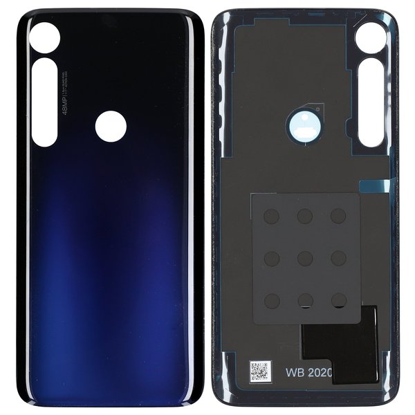 Motorola Moto G8 Plus Akkudeckel Batterie Cover Blau Graphene XT2019