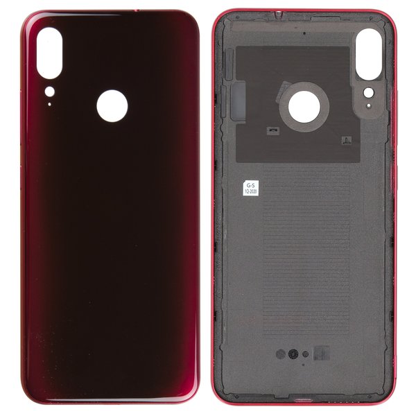 Motorola Moto E6 Plus Akkudeckel Batterie Cover Rot Dunkel XT2025