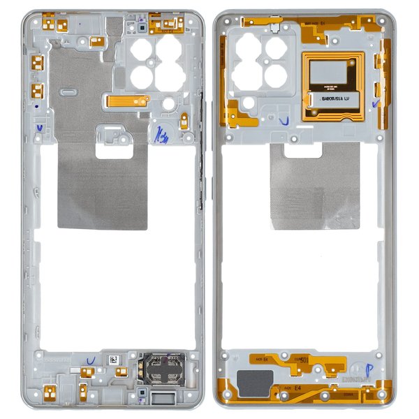 Samsung SM-A426B/DS Galaxy A42 5G - Mittel Cover / Mittel-Gehäuse Weiss/Grau