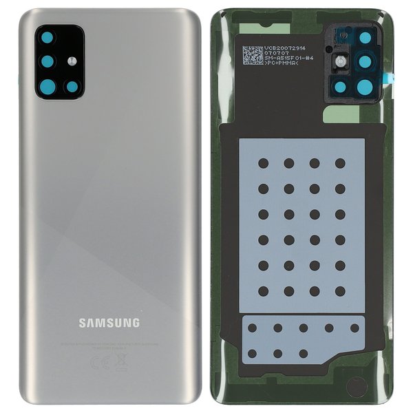 Samsung SM-A515F/DS Galaxy A51 - Akkudeckel / Batterie Cover Haze Crush Silber