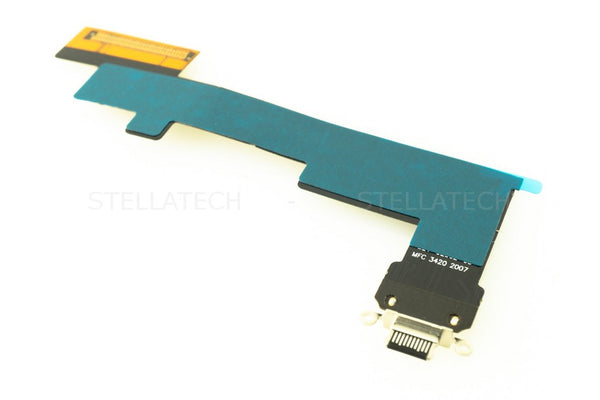 Apple iPad Air 4 Wifi USB Typ-C Lade Connector Flex-Kabel Schwarz