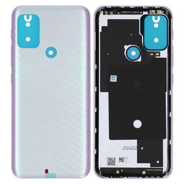 Motorola Moto G10 Akkudeckel Batterie Cover Silber/Weiß Sakura Pearl XT2127