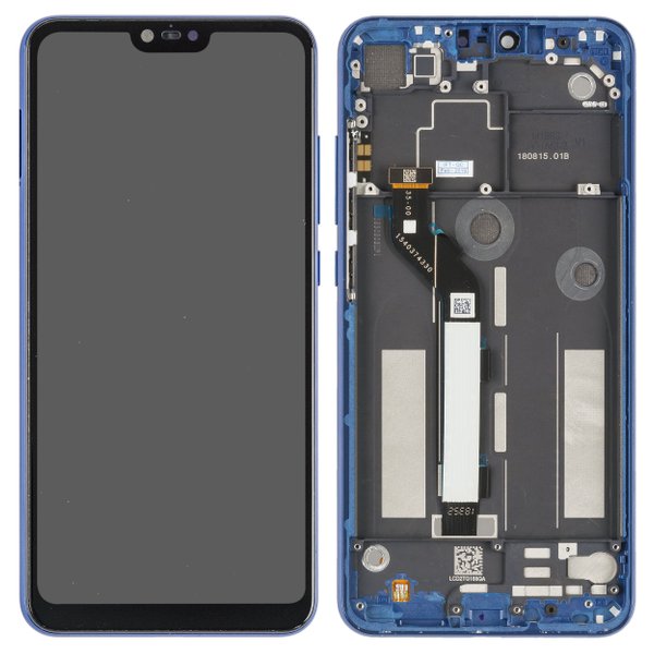 Xiaomi Mi 8 Lite (M1808D2TG) - Display LCD Touchscreen + Rahmen Blau