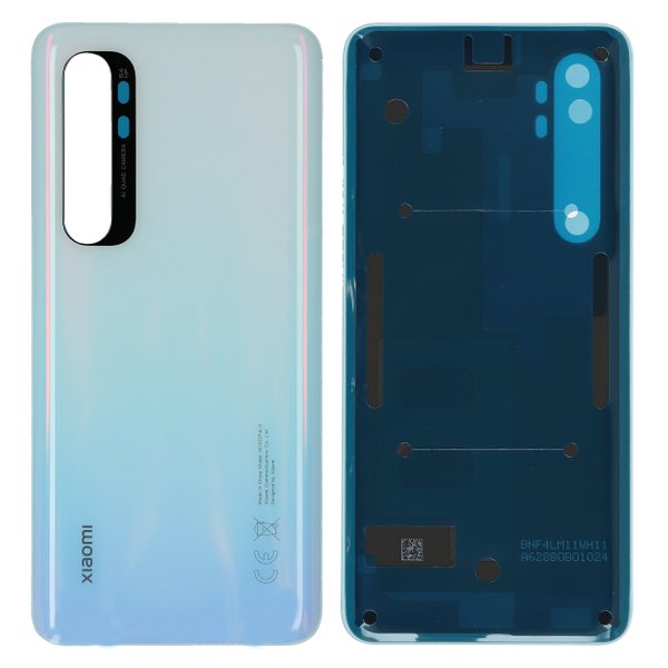 Xiaomi Mi Note 10 Lite (M2002F4LG) - Akkudeckel / Batterie Cover Glacier Weiss