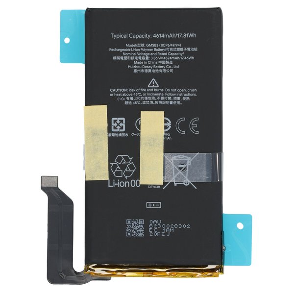 Google Pixel 6 Akku Li-Ion GMSB3 4614mAh