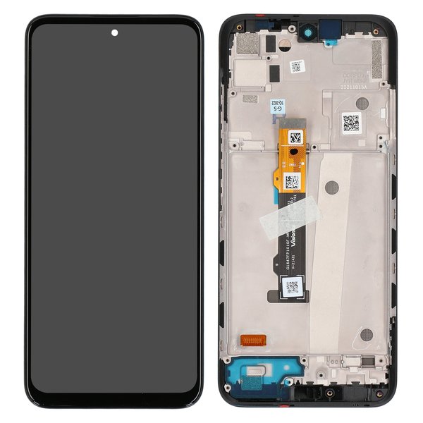 Motorola Moto G71 5G Ersatz-Display + Rahmen Schwarz