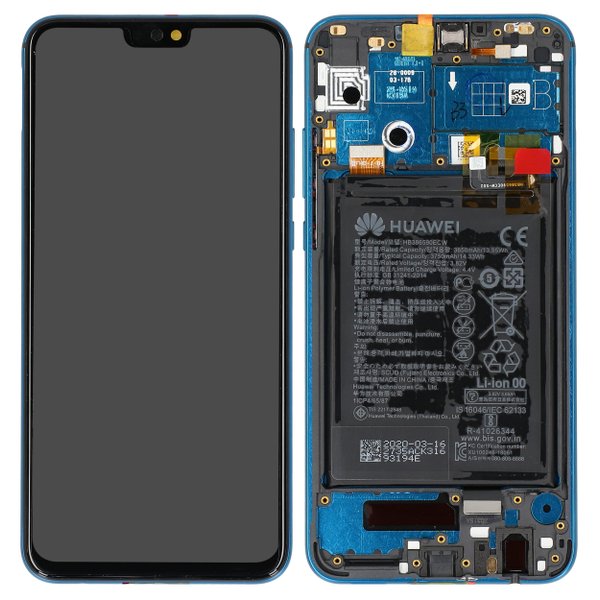 Original Huawei Honor 9X Lite Display Touch + Rahmen Grün JSN-L21