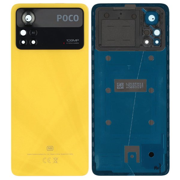 Xiaomi Poco X4 Pro 5G Backcover / Rückseite Gelb