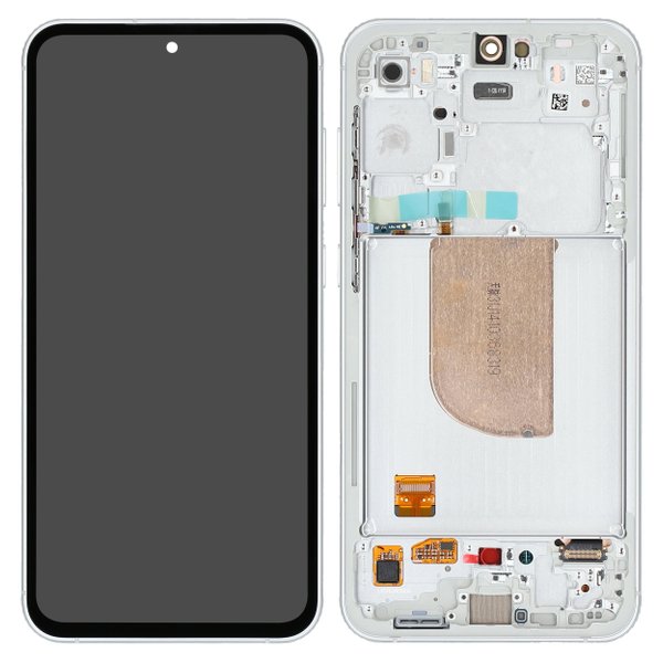 Samsung Galaxy S23 FE OLED Display Touch + Rahmen Weiß SM-S711B
