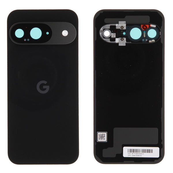 Google Pixel 9 (G2YBB) - Back Cover / Rückschale Obsidian Black Original/Neu (Service)