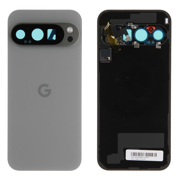 Google Pixel 9 Pro (GEC77) - Akkudeckel / Batterie Cover Silber/Grau Original/Neu (Service)