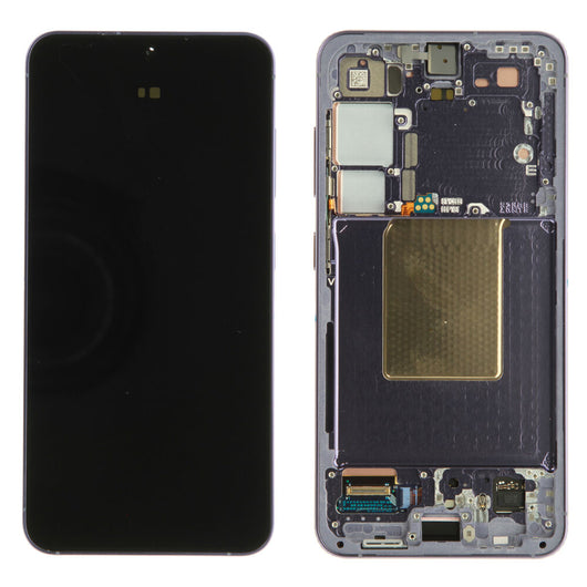 Samsung Galaxy S24 5G (SM-S921B) - Display OLED Touchscreen + Rahmen Lila Original/Neu (Service)