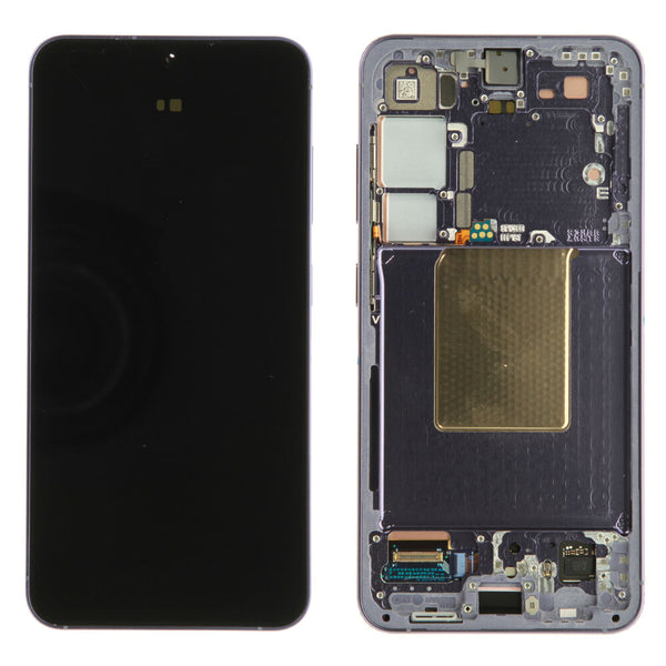 Samsung Galaxy S24 5G (SM-S921B) - Display OLED Touchscreen + Rahmen Lila Original/Neu (Service)