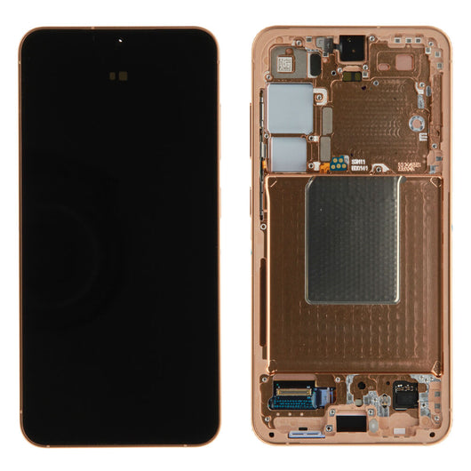 Samsung Galaxy S24 5G (SM-S921B) - Display OLED Touchscreen + Rahmen Orange Original/Neu (Service)