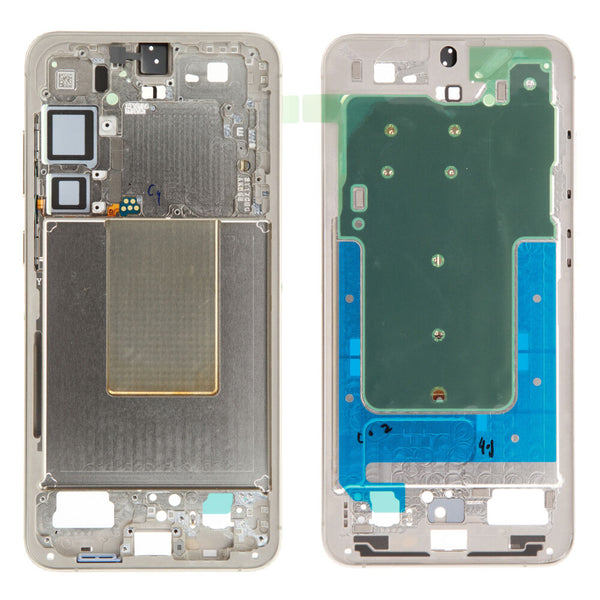 Samsung Galaxy S24+ Plus (SM-S926B) - LCD Halterung / Display Rahmen Amber Gelb Original/Neu (Service)