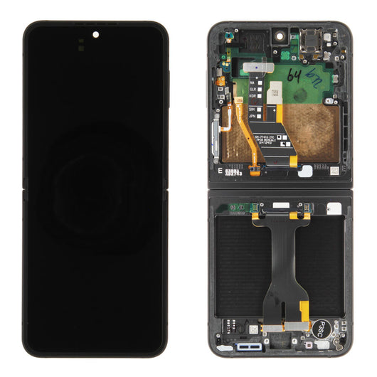 Samsung Galaxy Z Flip6 (SM-F741B) - Display OLED Touchscreen + Rahmen Schwarz Original/Neu (Service)