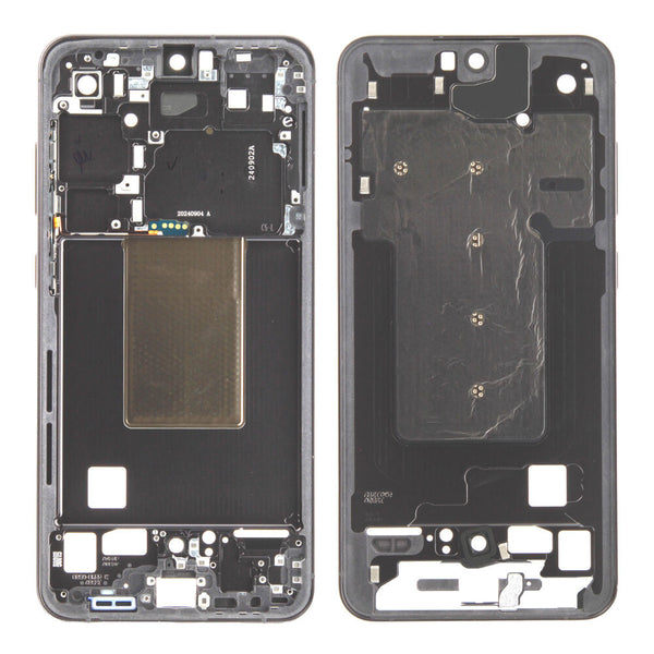 Samsung Galaxy S24 FE (SM-S721B) - Mittel Cover Rahmen Schwarz Original/Neu (Service)
