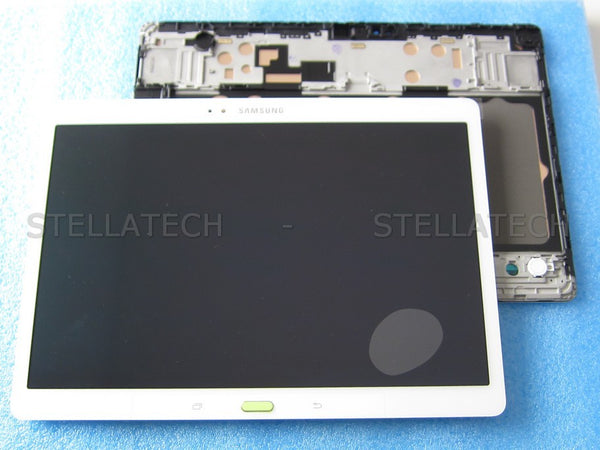 Samsung SM-T805 Galaxy Tab S 10.5 LTE - Display LCD Touchscreen + Rahmen Weiss