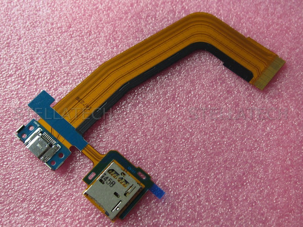 Samsung SM-T805 Galaxy Tab S 10.5 LTE - Speicherkarten-Leser Flex-Kabel + Micro-USB-Anschluss