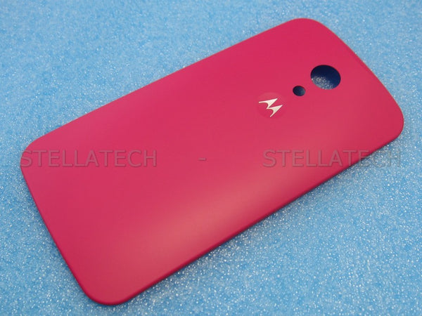 Motorola Moto G 2nd Gen. (XT1068) - Akkudeckel / Batterie Cover Himbeer Rot