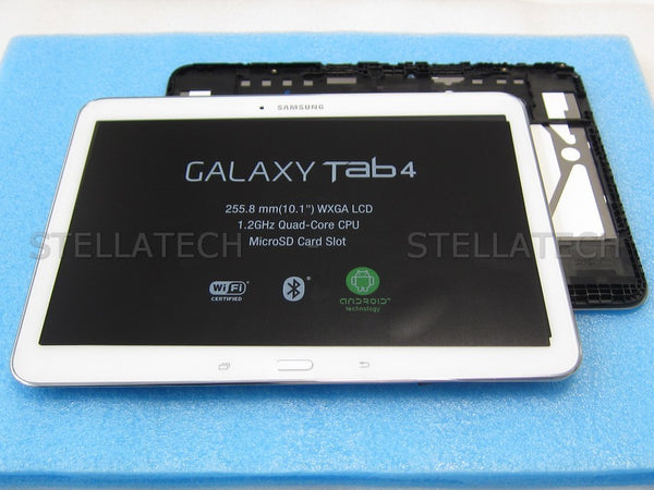 Samsung SM-T535 Galaxy Tab 4 10.1 LTE - Display LCD Touchscreen + Rahmen Weiss