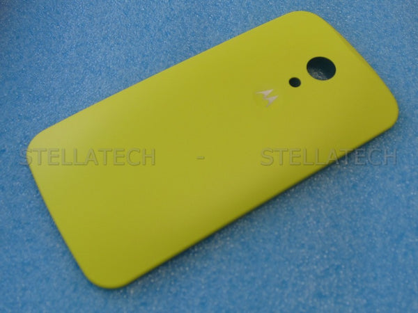 Motorola Moto G 2nd Gen. (XT1068) - Akkudeckel / Batterie Cover Zitronen Gelb