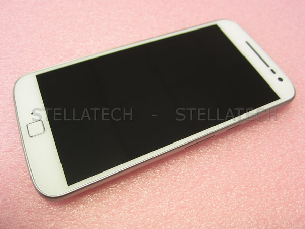 Motorola Moto G4 Plus Dual (XT1642) - Display LCD Touchscreen + Rahmen Weiss