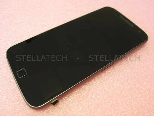 Motorola Moto G4 Plus Dual (XT1642) - Display LCD Touchscreen + Rahmen Schwarz
