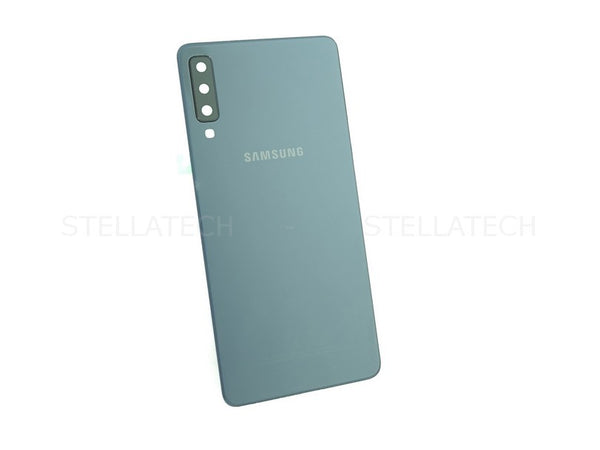 Samsung SM-A750FN/DS Galaxy A7 (2018) - Akkudeckel / Batterie Cover + Kamera Glas Schwarz