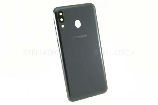 Samsung SM-M205F/DS Galaxy M20 - Akkudeckel / Batterie Cover + Kamera Glas Schwarz