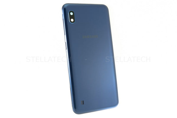 Samsung SM-A105F/DS Galaxy A10 - Akkudeckel / Batterie Cover + Kamera Glas Blau