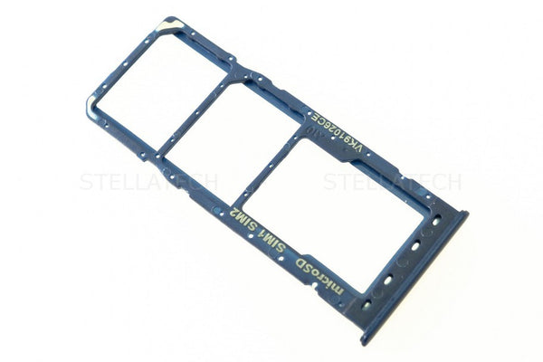 Samsung SM-A105F/DS Galaxy A10 - Simkarten / Speicherkarten-Halter Hybrid Blau
