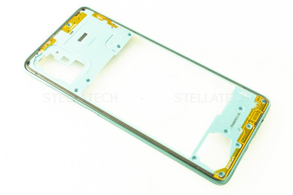 Samsung SM-A715F/DS Galaxy A71 - Mittel Cover / Mittel-Gehäuse Blau