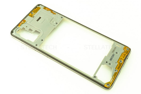 Samsung SM-A715F/DS Galaxy A71 - Mittel Cover / Mittel-Gehäuse Silber