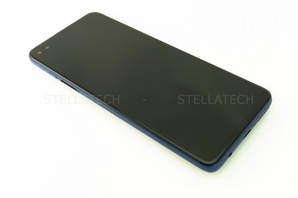 Motorola Moto G 5G Plus (XT2075) - Display LCD Touchscreen + Rahmen Surfing Blau