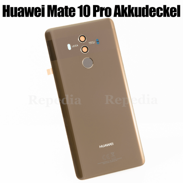 Huawei Mate 10 Pro Dual Sim (BLA-L29) - Akkudeckel / Batterie Cover + Fingerabdruck Sensor Braun