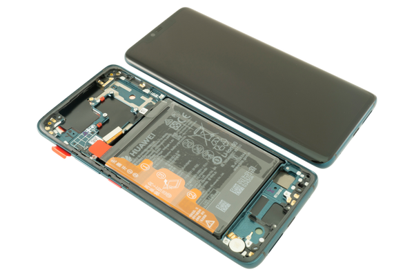 Ersatz-Display Huawei Mate 20 Pro Dual Sim (LYA-L29C) + Akku + Fingersensor Smaragdgrün