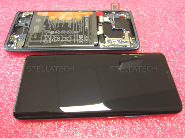 Ersatz-Display Huawei Mate 20 Pro Dual Sim (LYA-L29C) + Akku + Fingersensor Midnight Blue