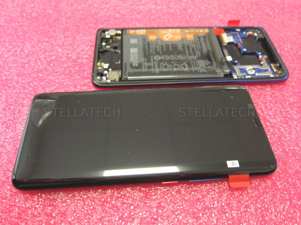 Ersatz-Display Huawei Mate 20 Pro Dual Sim (LYA-L29C) + Akku + Fingersensor Twilight