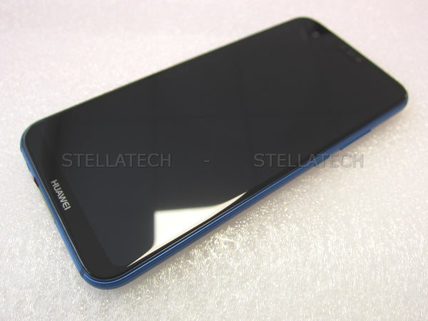 Huawei P20 Lite Dual Sim (ANE-L21) - Display LCD Touchscreen + Rahmen/mit Akku Blau
