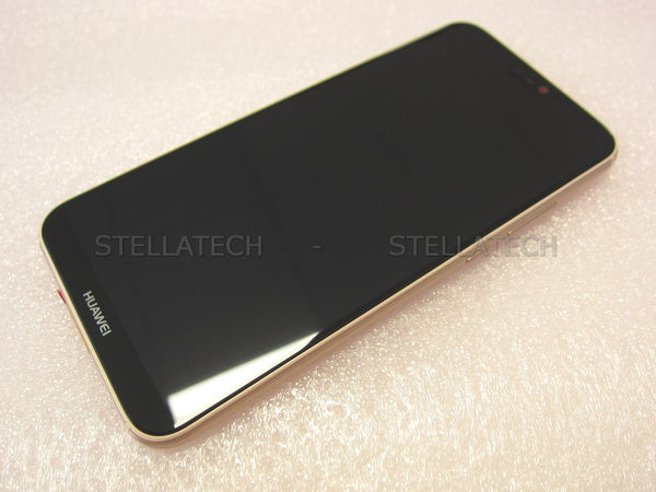 Huawei P20 Lite Dual Sim (ANE-L21) - Display LCD Touchscreen + Rahmen/mit Akku Pink