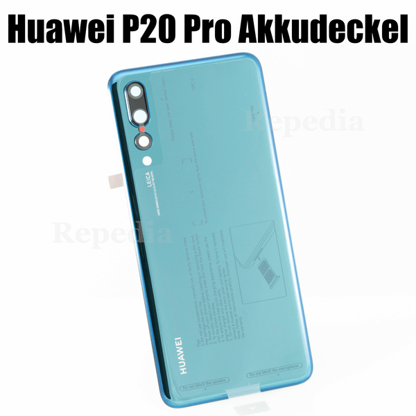 Huawei P20 Pro Dual Sim (CLT-L29) - Akkudeckel / Batterie Cover Blau