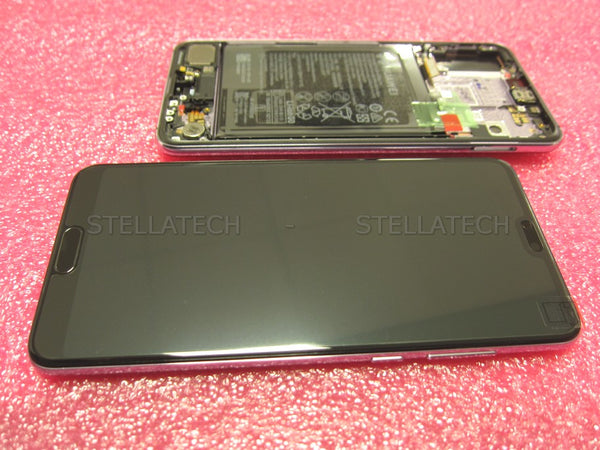 Huawei P20 Pro Dual Sim (CLT-L29) - Display LCD Touchscreen + Rahmen/mit Akku Twilight/Dämmerung