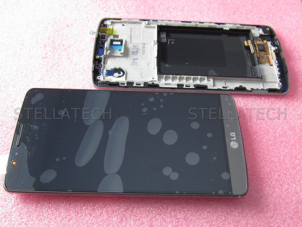 Ersatz-Display LG D855 G3 LCD Touchscreen + Rahmen Schwarz