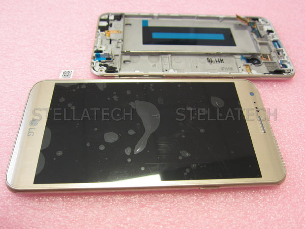 LG K580 X-Cam - Display LCD Touchscreen + Rahmen Gold